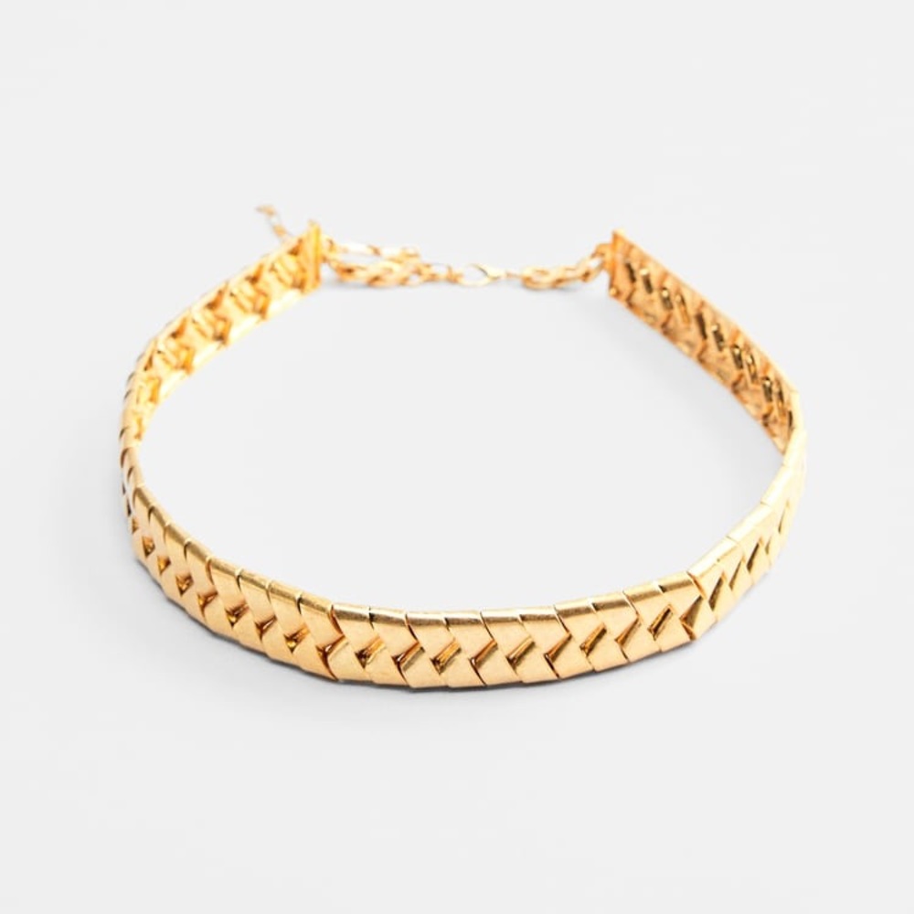 Zara WOVEN METALLIC BELT